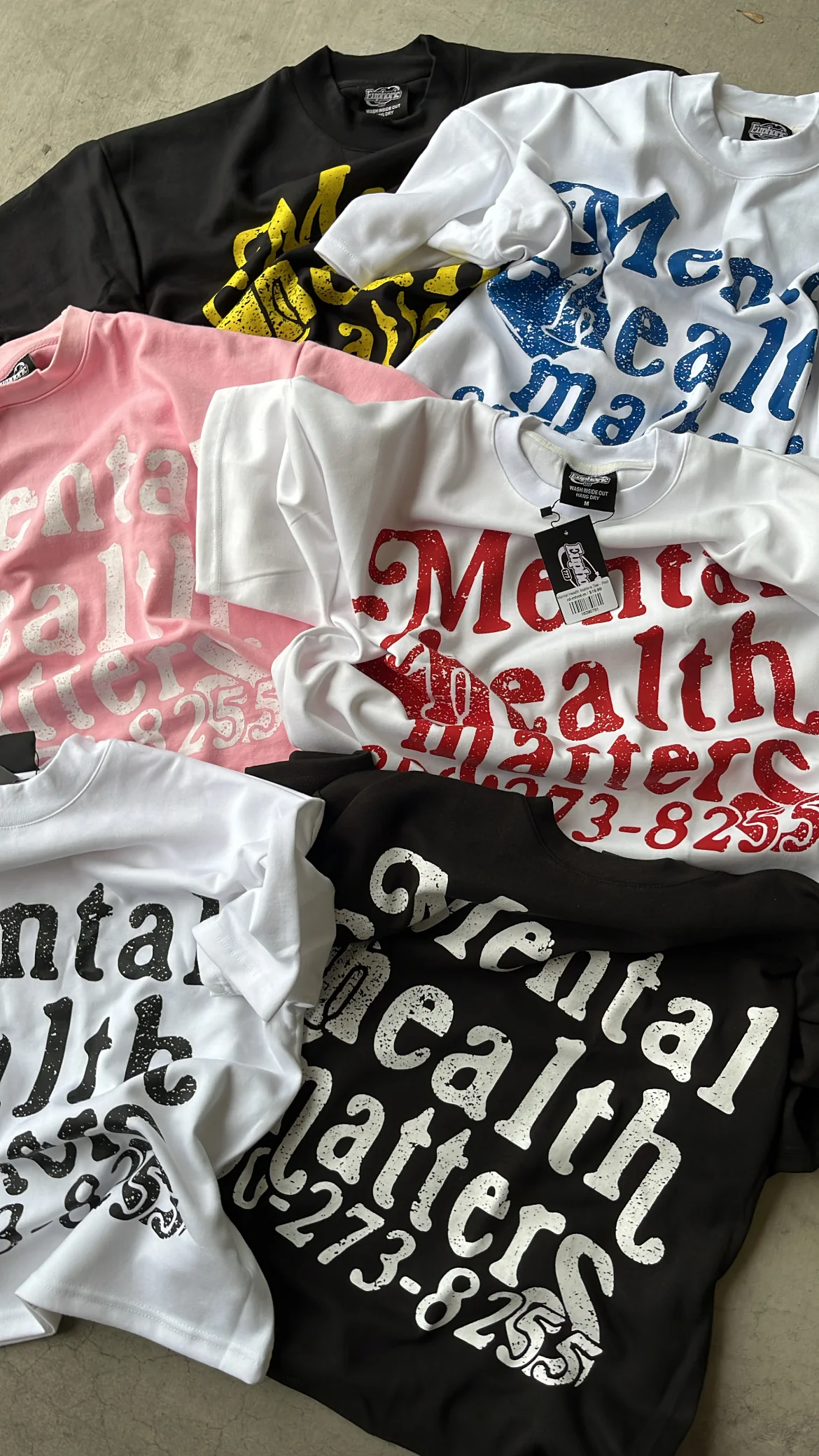 3 T-Shirt Bundle ‘Mental Health Matters’ - Image 5