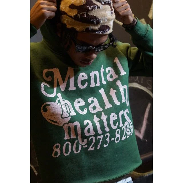 Mental Health Matters: The Reach Hoodie - Green - Image 5