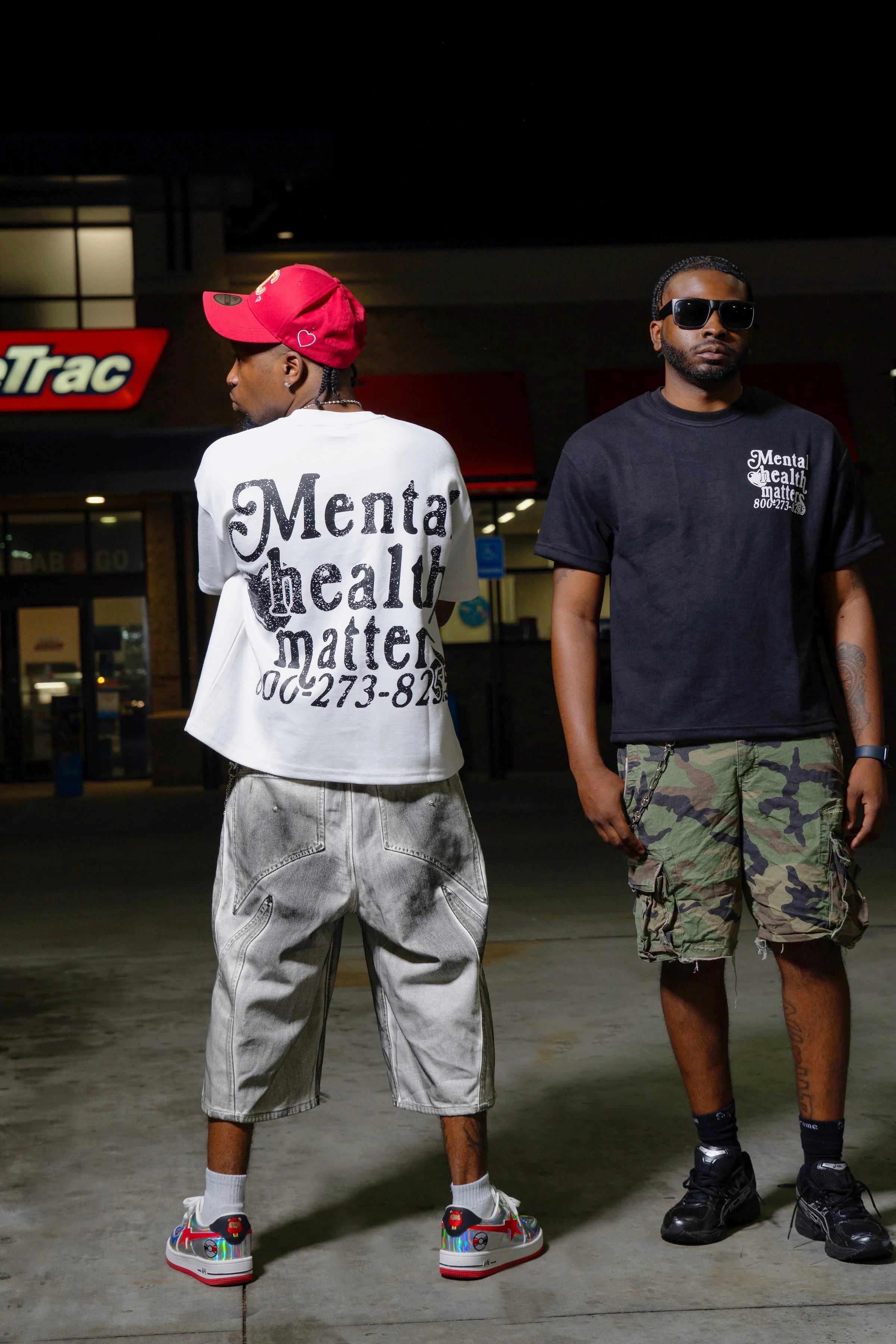 Double Mental Health Matters Tee - White - Image 4