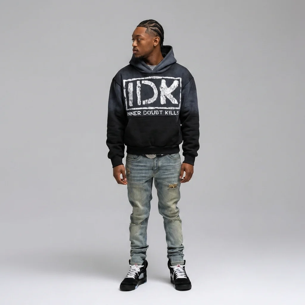 IDK Hoodie - White - Image 3