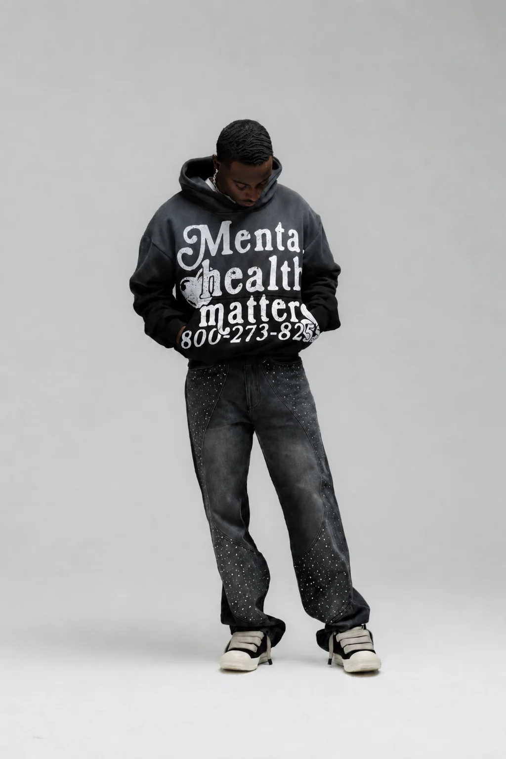 Mental Health Matters Hoodie - Black - Image 3