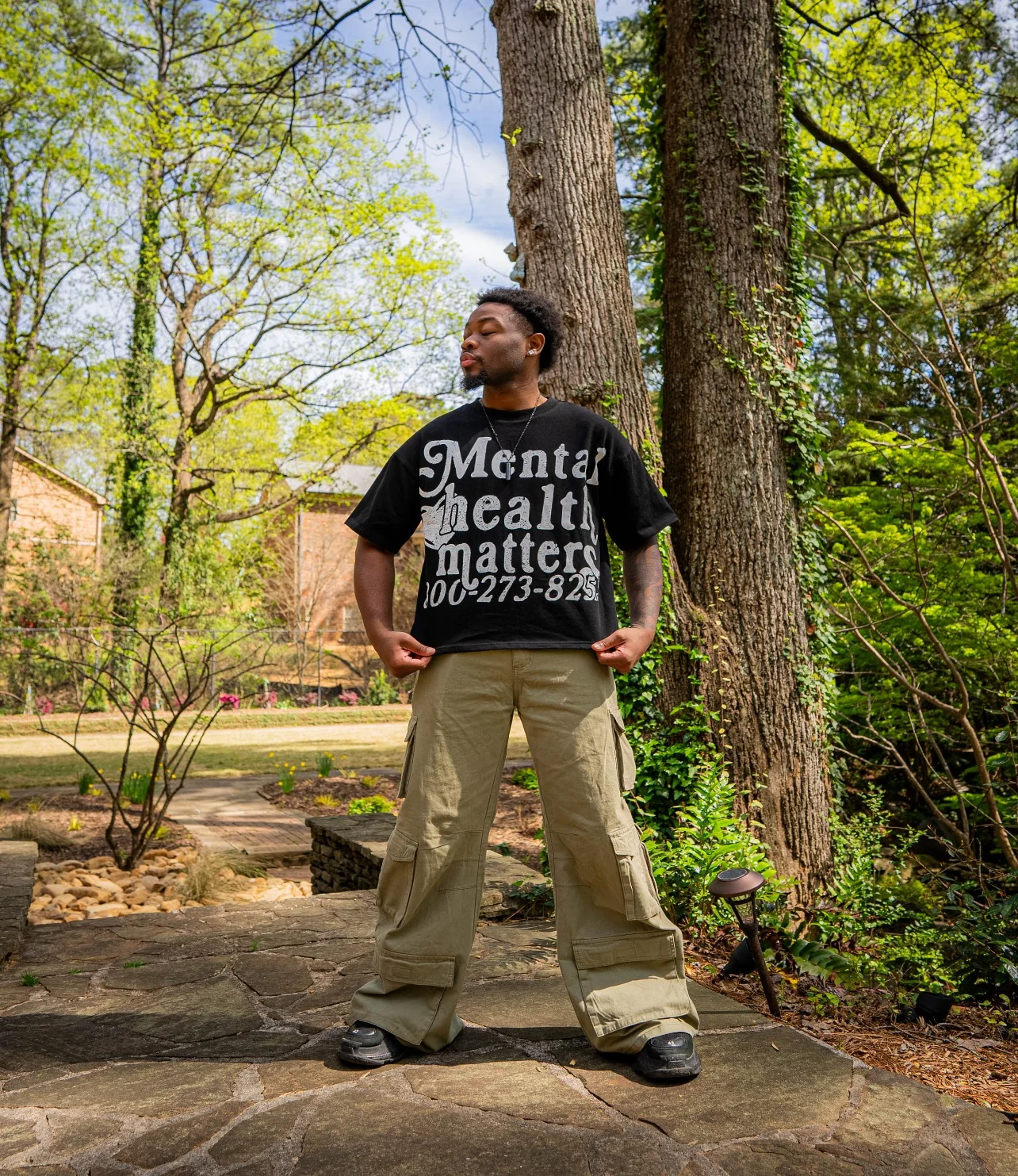 Mental Health Matters Tee - Black - Image 4