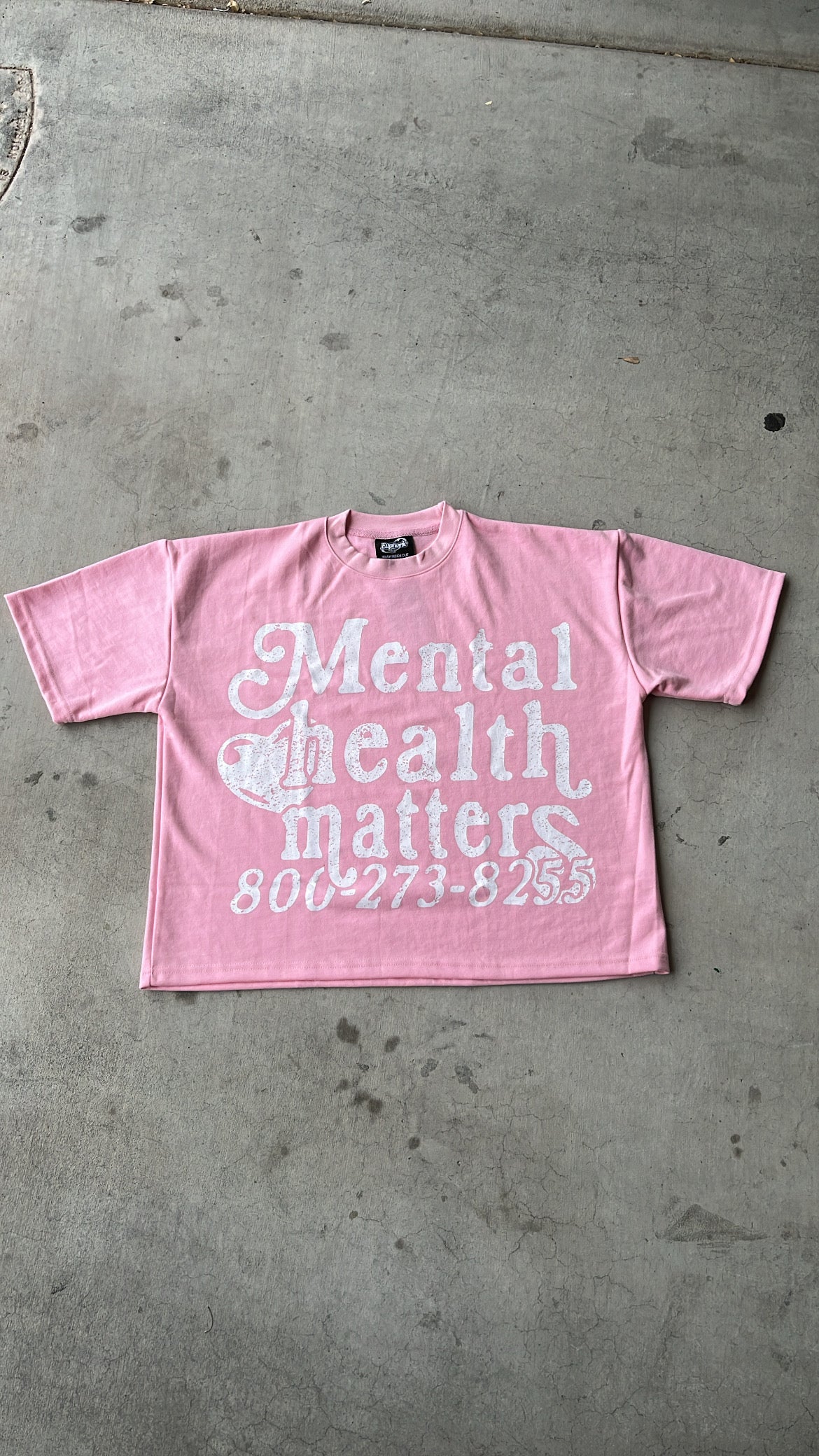Mental Health Matters Tee - Pink - Image 4