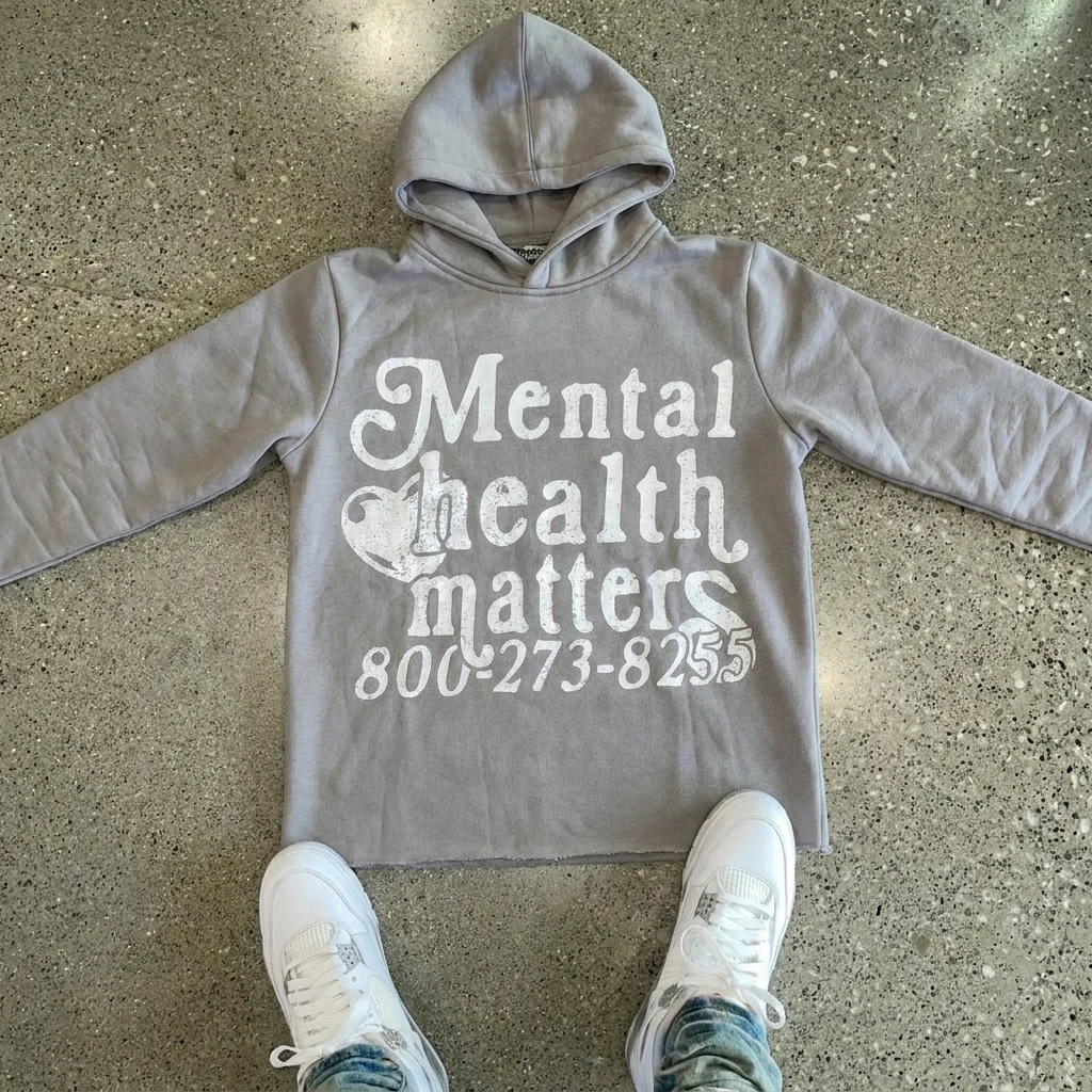 Mental Health Matters: The Reach Hoodie - Gray - Image 4