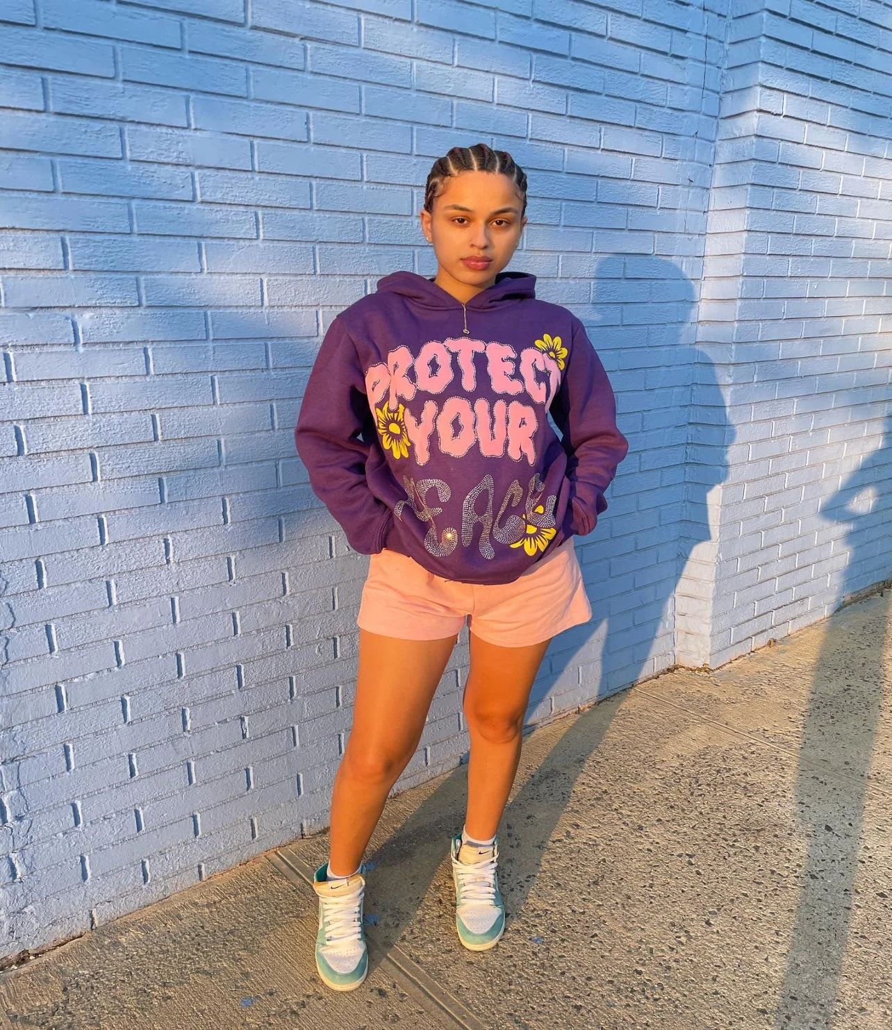 Protect Your Peace: The Reach Hoodie - Purple - Image 3