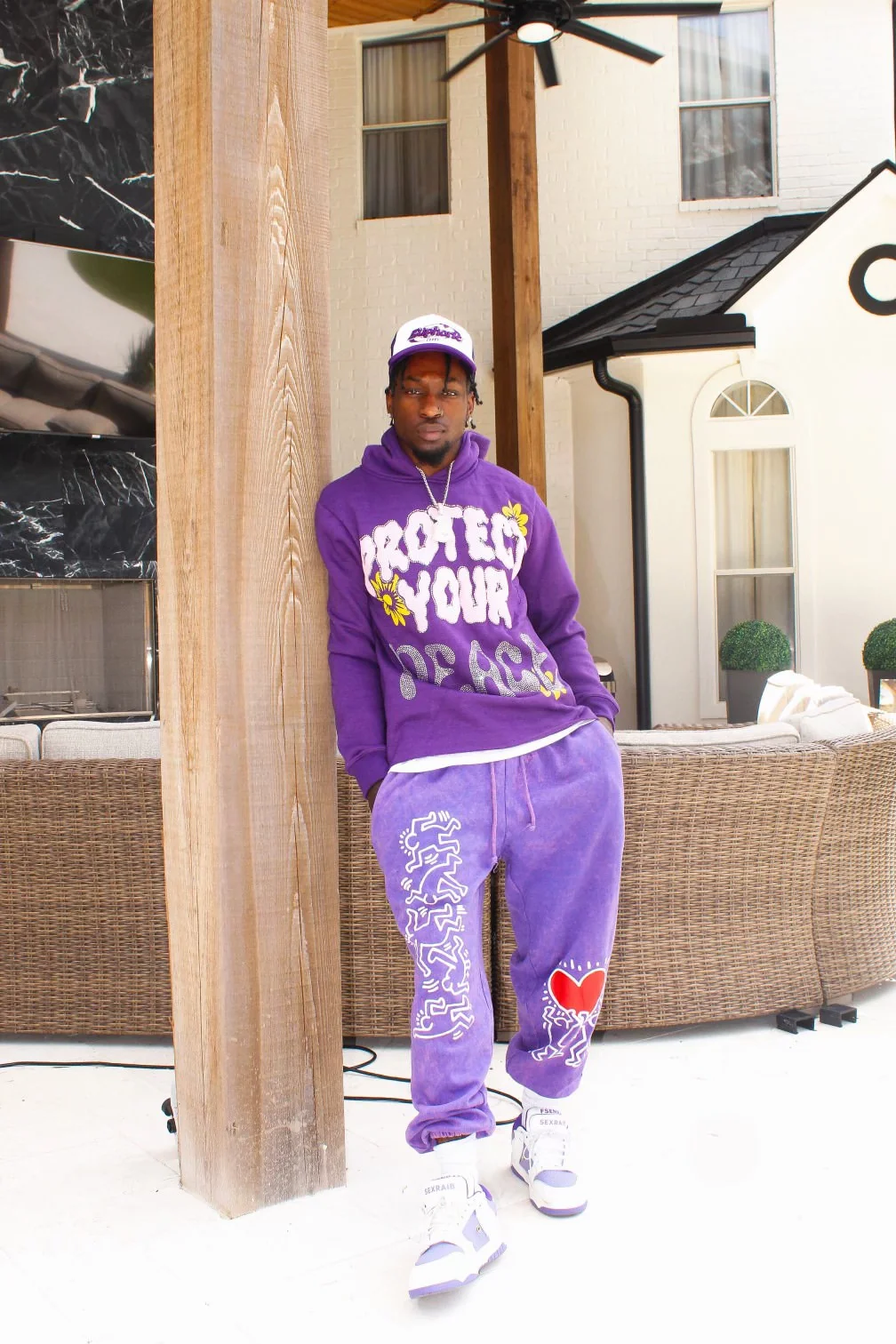Protect Your Peace: The Reach Hoodie - Purple - Image 4