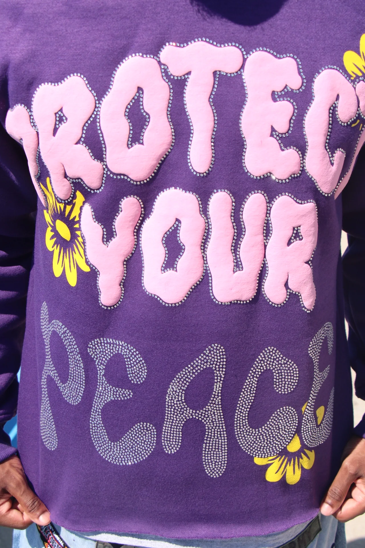 Protect Your Peace: The Reach Hoodie - Purple - Image 5