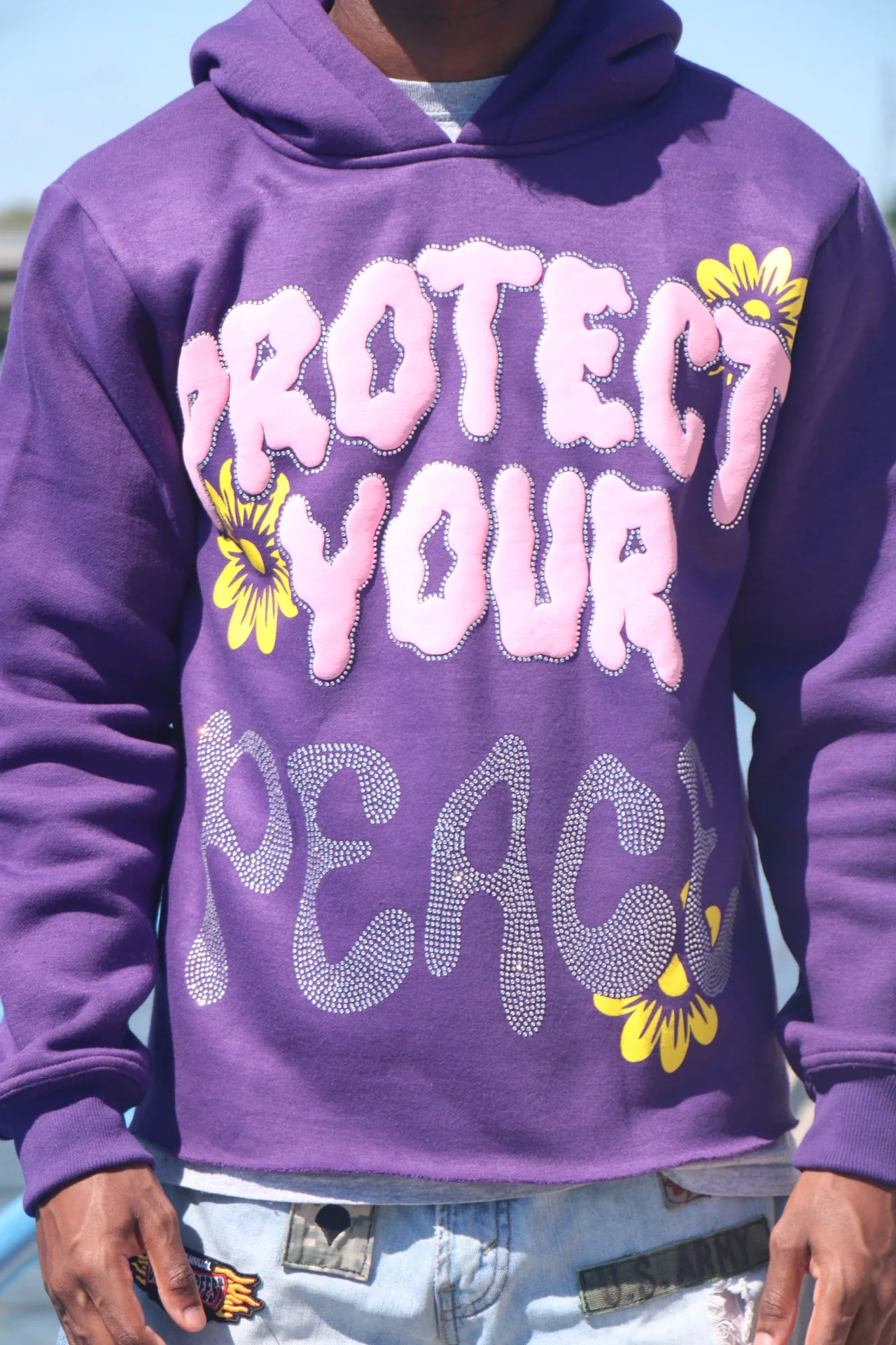 Protect Your Peace: The Reach Hoodie - Purple - Image 6